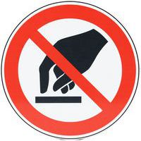 Bord Niet aanraken, aluminium - 200 mm - Manutan Expert