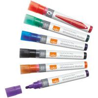 Vloeibare Inkt Markers - ronde punt - pak van 6 assorti - Nobo