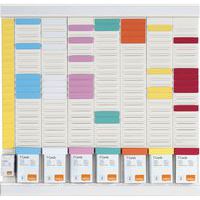 Planning kantoor T-kaart kit - Wit - Nobo