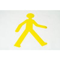 Grondmarkeringstape van pvc - 5 poppetjes 735 x 478 mm - Gergosign