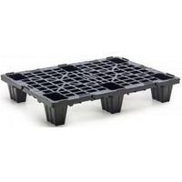 Pallet gerecycled zwart stapelbaar - 6 blokken- MDM