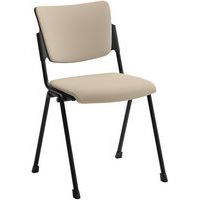 Bezoekersstoel met 4 poten van stof voor bezoeker - Quadrifoglio