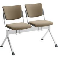 Bezoekersstoel ecoleer - 2 zits - Quadrifoglio