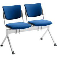 Bezoekersstoel stof - 2 zits - Quadrifoglio