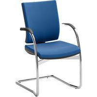 Bezoekersstoel Optima - Ecolederen bekleding - Quadrifoglio