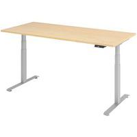 Elektrisch bureau 180 x 80 cm onderstel grijs - Manutan Expert