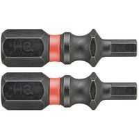 Slagbits 25 mm 6-kant - 2 stuks