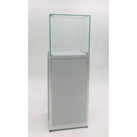 Sokkelvitrine met stolp voor expositie 50x50x150cm - Sarazino Vitrines