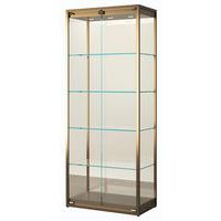 Vitrinekast hoog met ledverlichting - 75x45x190 cm - Sarazino Vitrines