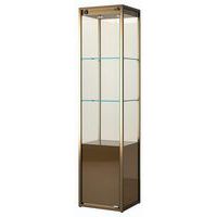 Vitrinekast hoog met opbergruimte - 45x45x190 cm - Sarazino Vitrines