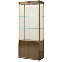 Vitrinekast hoog met opbergruimte - 75x45x190 cm - Sarazino Vitrines