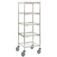 Regaalwagen voor GN-bakken - 18 vakken per niveau - Tournus Equipement