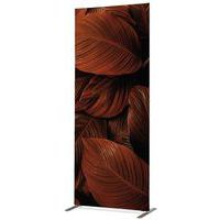 Scheidingswand Textiel Deco Dubbelzijdig Botanische Bladeren Rood