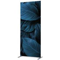 Scheidingswand Textiel Deco Dubbelzijdig Botanische Bladeren blauw