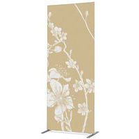 Scheidingswand Textiel Deco Dubbelzijdig Abstract Japans Bloesem beige