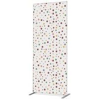 Scheidingswand Textiel Deco Dubbelzijdig Stippen aarde