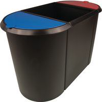 Prullenbak met afvalscheiding the triple - helit