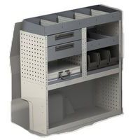 Aluminium inrichting voor bestelwagen – HABRIAL Manutention