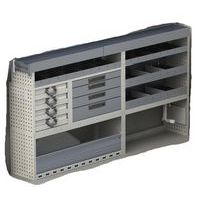 Aluminium inrichting (middel) grote bestelwagen - Habrial Manutention