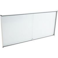 Binnenvitrine 2 deuren, Aantal vellen A4: 27, Bodem materiaal: Staal, Hoogte: 96.7 cm, Magnetisch: ja