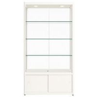 Vitrinekast met onderkast, 95x50x200 cm - Sarazino