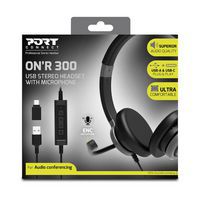 Stereo Headset - USB - Met microfoon - Noise Cancelling - Port Connect