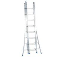 Reformladder met uitgebogen voet - 3-delig