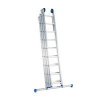 Opsteekladder 4-delig 4x8 sporten met stabilisatiebalk - Solide