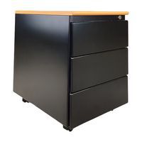 Ladeblok verrijdbaar - 3 laden - Zwart - refurbished