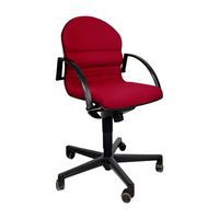 Bureaustoel - Bordeauxrode stof - refurbished
