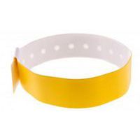 Polsband vinyl type L mat - geel - Set van 100 - Sogedex
