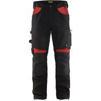 Pantalon de travail 1556 noir/rouge - Blaklader