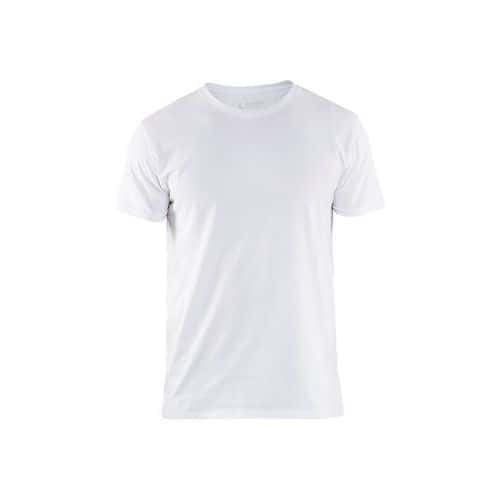 T-shirt Slim fit 2-pack Wit - Blåkläder