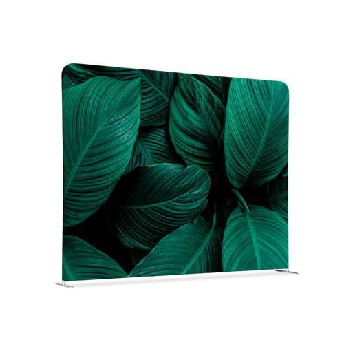 Scheidingswand Textiel 150-150 Dubbelzijdig Botanische Groene Bladeren