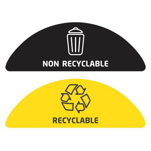 Vel met 2 recyclable/ non recyclable - sticker FR -Rossignol