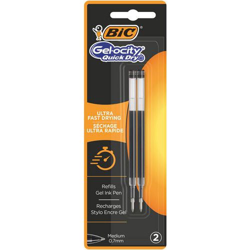 BIC Gel-ocity Quick Dry, navullingen voor gel-pen met medium punt