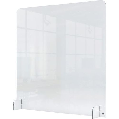 Veiligheidsscherm balie - transparant acryl - 700 x 850 mm - Nobo