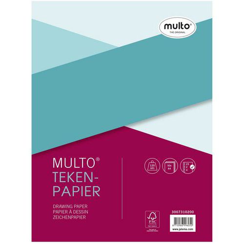 Tekenpapier Interieur Multo A4: 23-gaats