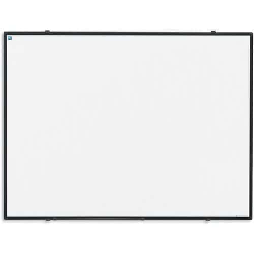 Whiteboard, wit emaille, Softline - zwart profiel - Smit Visual