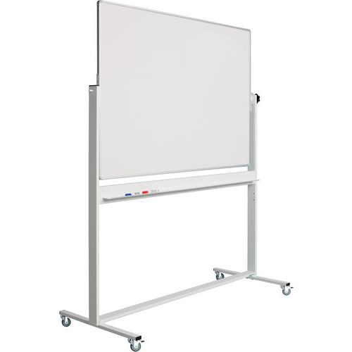 Kantelbord whiteboard, dubbelzijdig wit emaille - Smit Visual