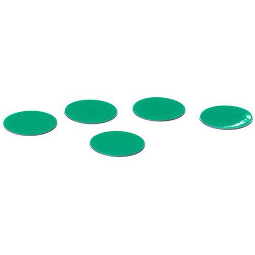 Symbool Cirkel groen, set van 5 stuks - Smit Visual