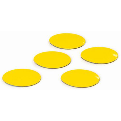 Symbool Cirkel geel, set van 5 stuks - Smit Visual