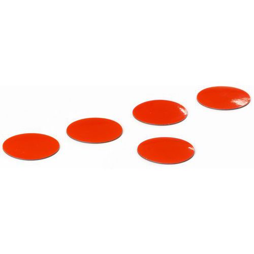 Symbool Cirkel rood, set van 5 stuks - Smit Visual