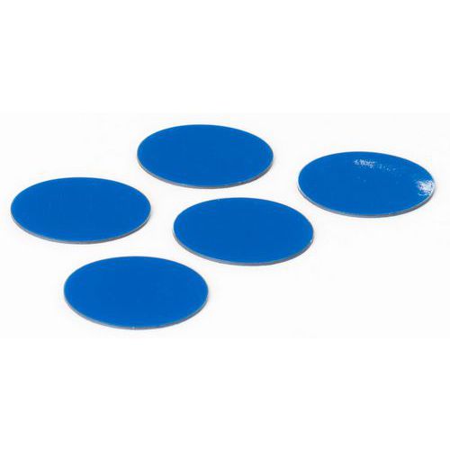 Symbool Cirkel blauw, set van 5 stuks - Smit Visual