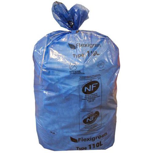 Afvalzak recyclebaar - Papierafval - 110 l - Geel