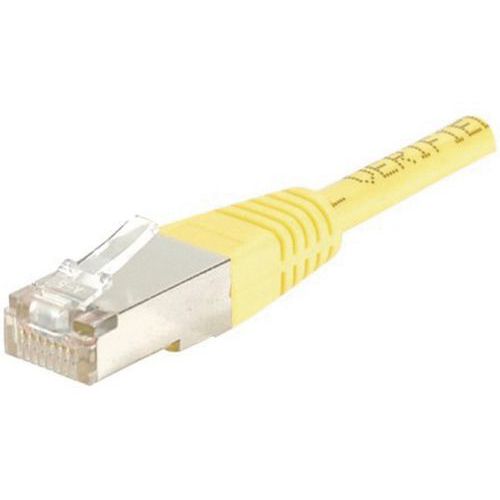 Patchkabel RJ45 - Rechte kabel Cat. 5E - FTP-afscherming - Geel