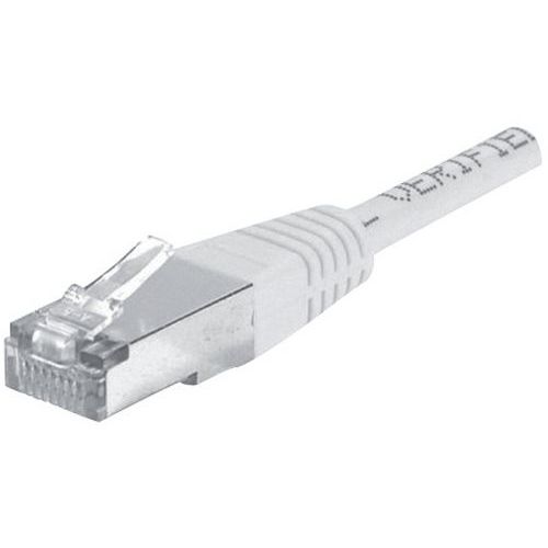 Patchkabel RJ45 - Rechte kabel Cat. 6 - FTP-afscherming - Grijs