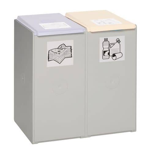 Kunststof recyclingmodule - Capaciteit 1, 2, 3 of 4 x 40 l