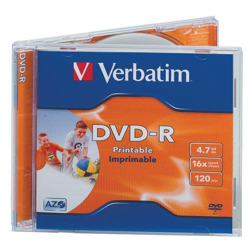 DVD-R bedrukbaar 16x - set van 10 Verbatim