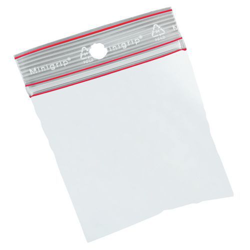Plastic zak Minigrip - 100 µ - Standaard